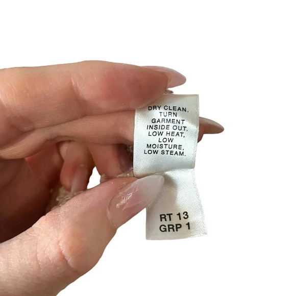 St. John Rugby Striped Mauve Pink Purple Cream V-Neck‎ Sweater Size Large - Picture 8 of 8